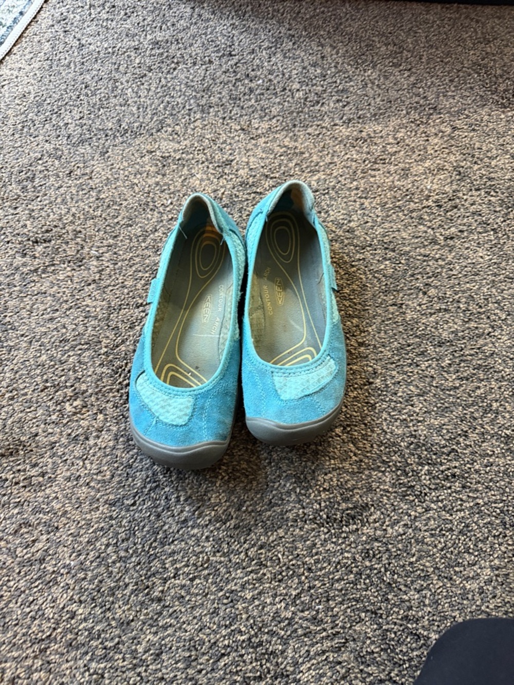 KEEN Women's Slip-On Flats in Teal Blue